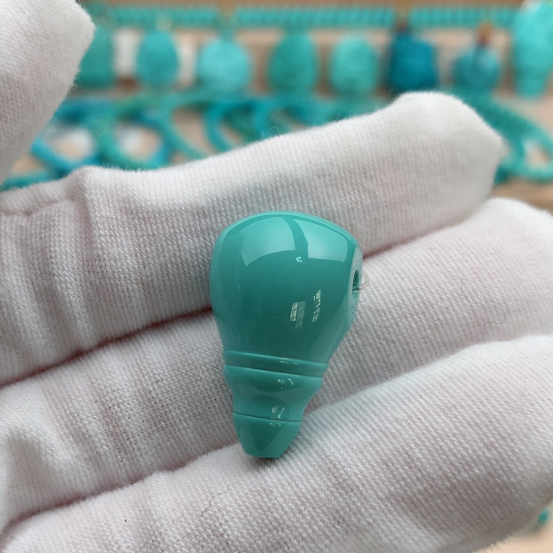 绿松石未镶嵌珠宝奇石14.5mm