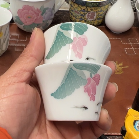 碗醴陵釉下手绘40毫升杯