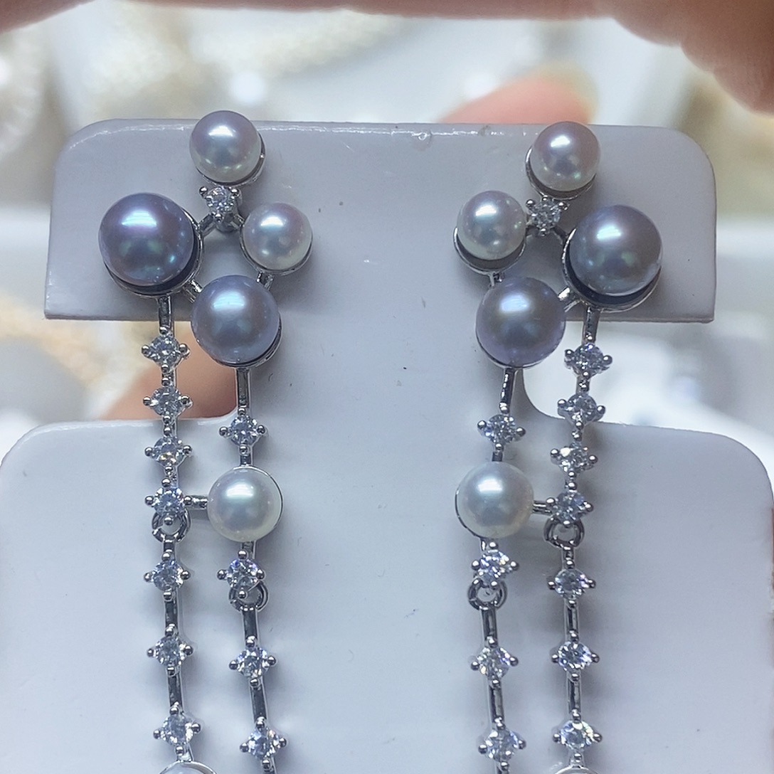 淡水珍珠未镶嵌耳钉