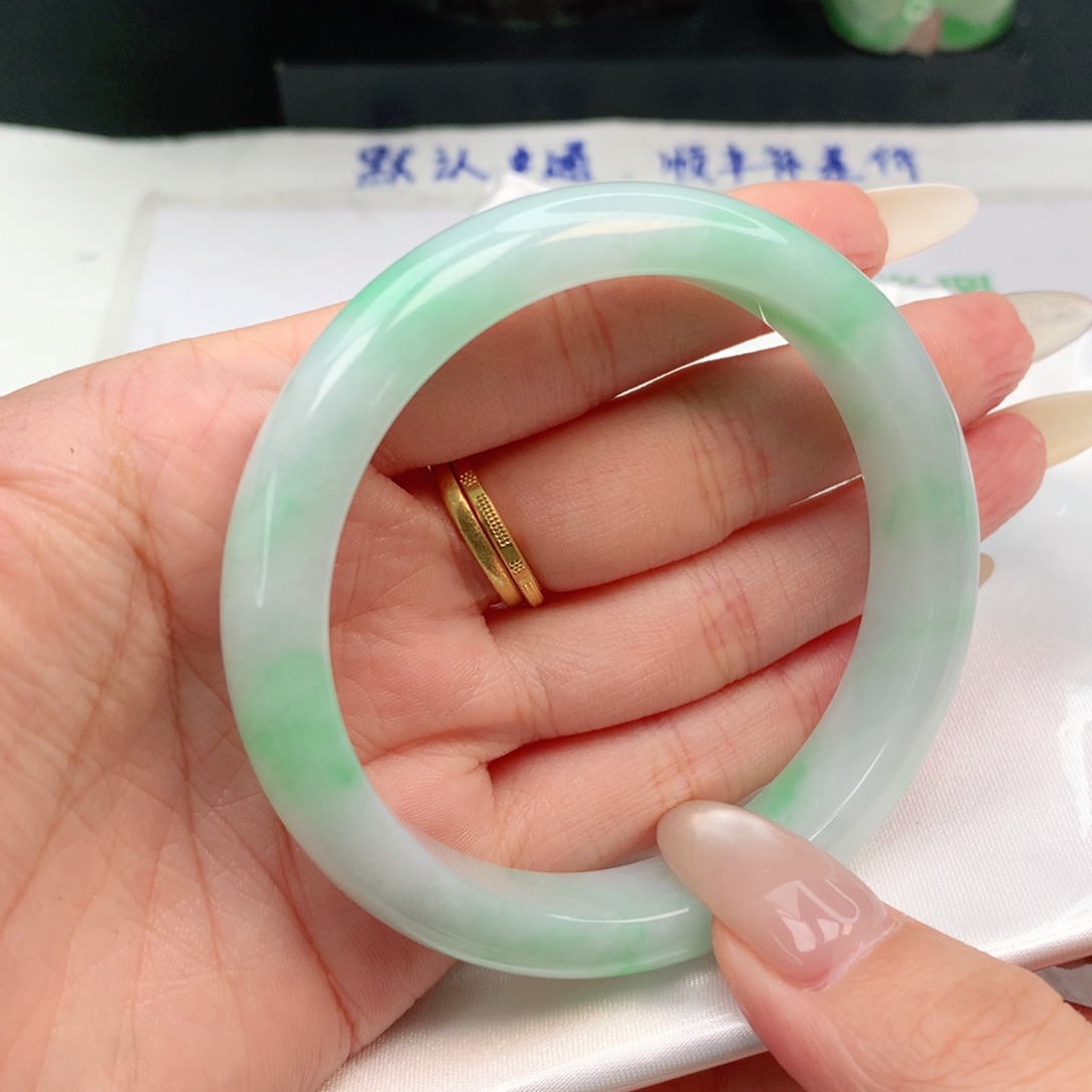 未镶嵌手镯翡翠正圈 57 0568