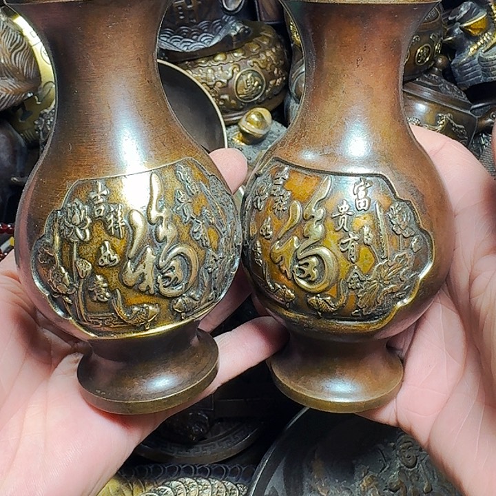 铜器摆件收收藏藏