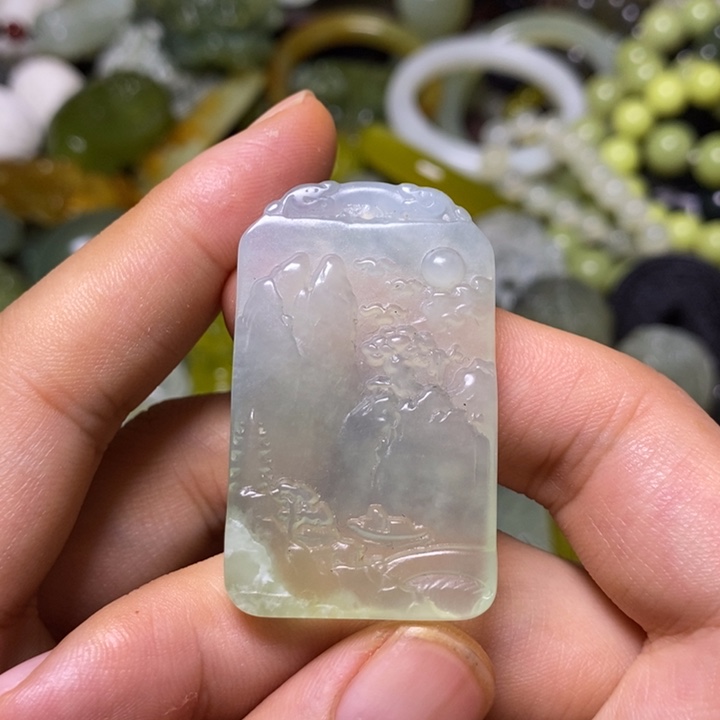 岫玉未镶嵌岫玉挂件