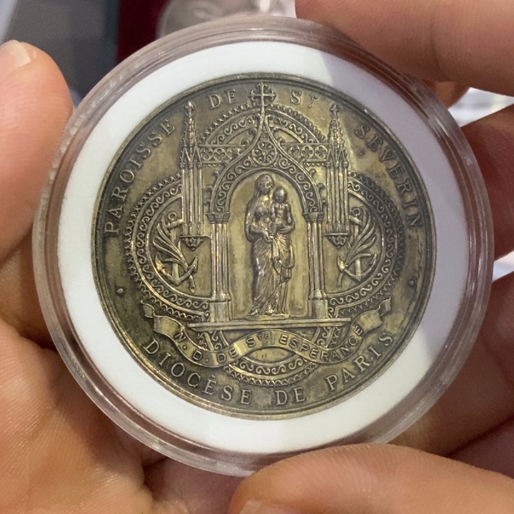 ****雷银Ag900圣塞维尔结婚银纪念章