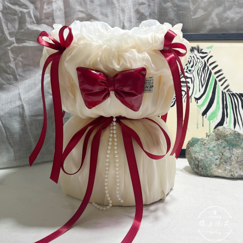 真丝布花束壳成品包装礼物鲜花包花神器小香风半成品花束包装