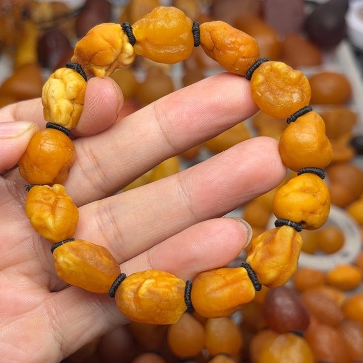 未镶嵌琥珀裸石天然蜜蜡手串