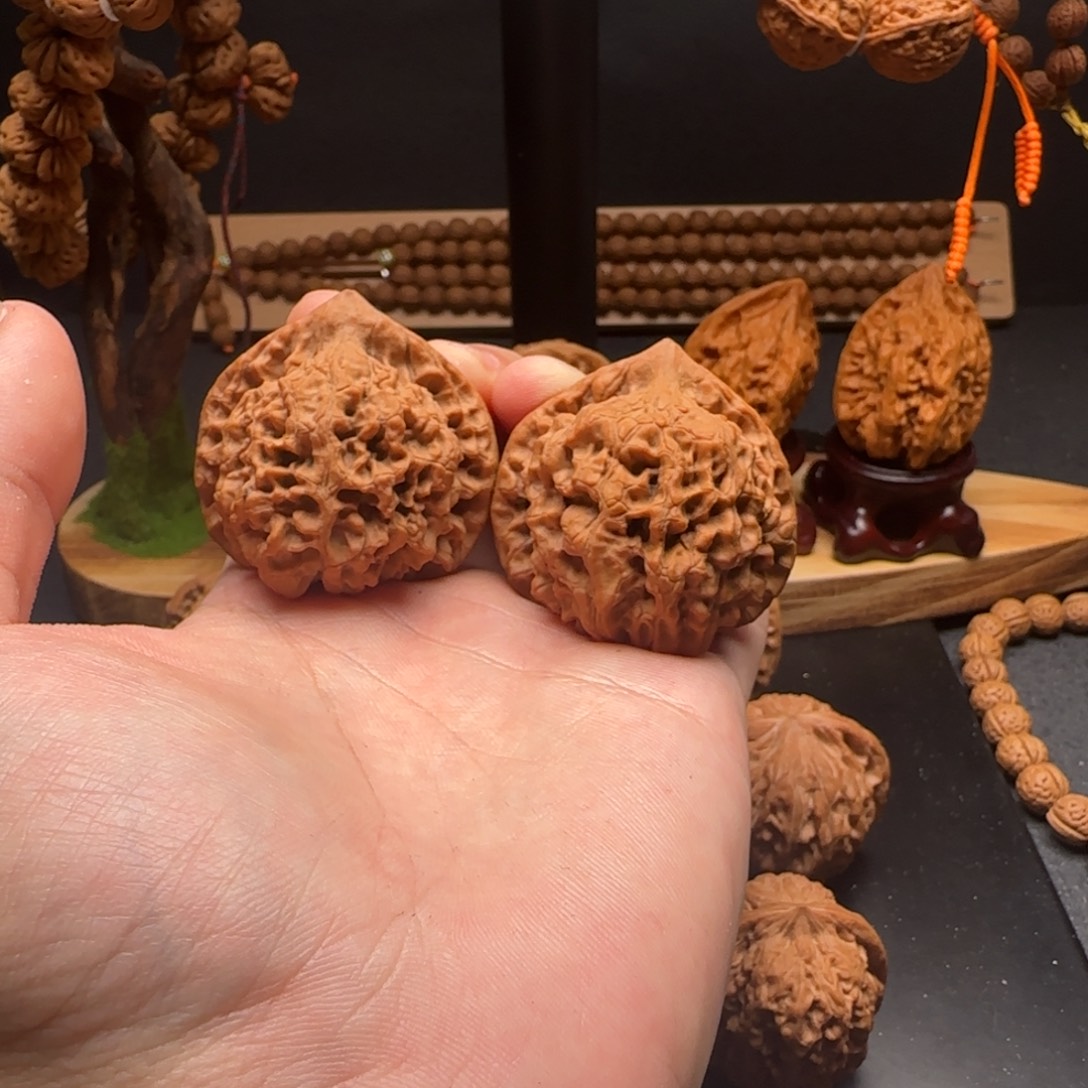 核桃麒麟纹官帽全品