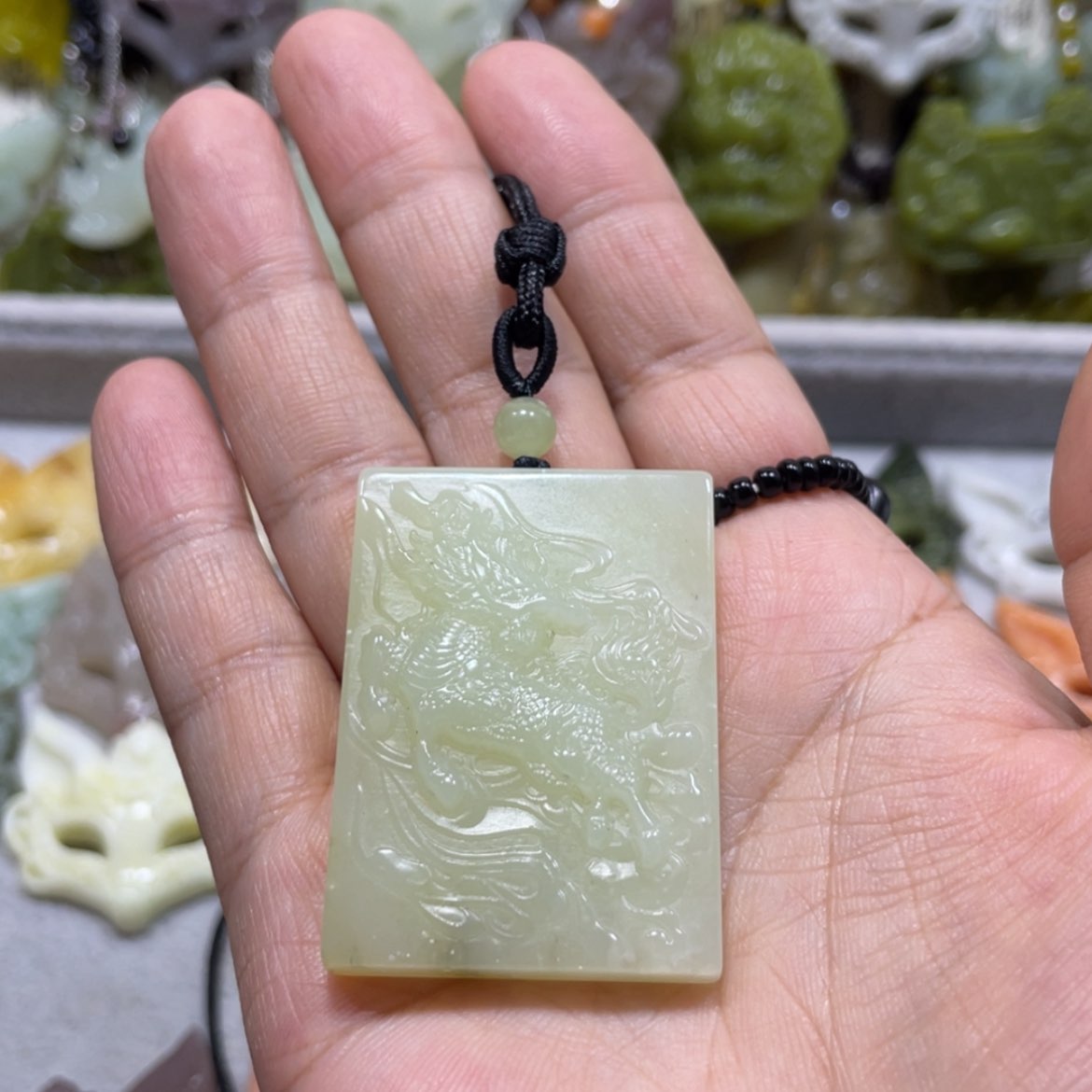 【闪购商品】岫玉颈饰未镶嵌68吊坠