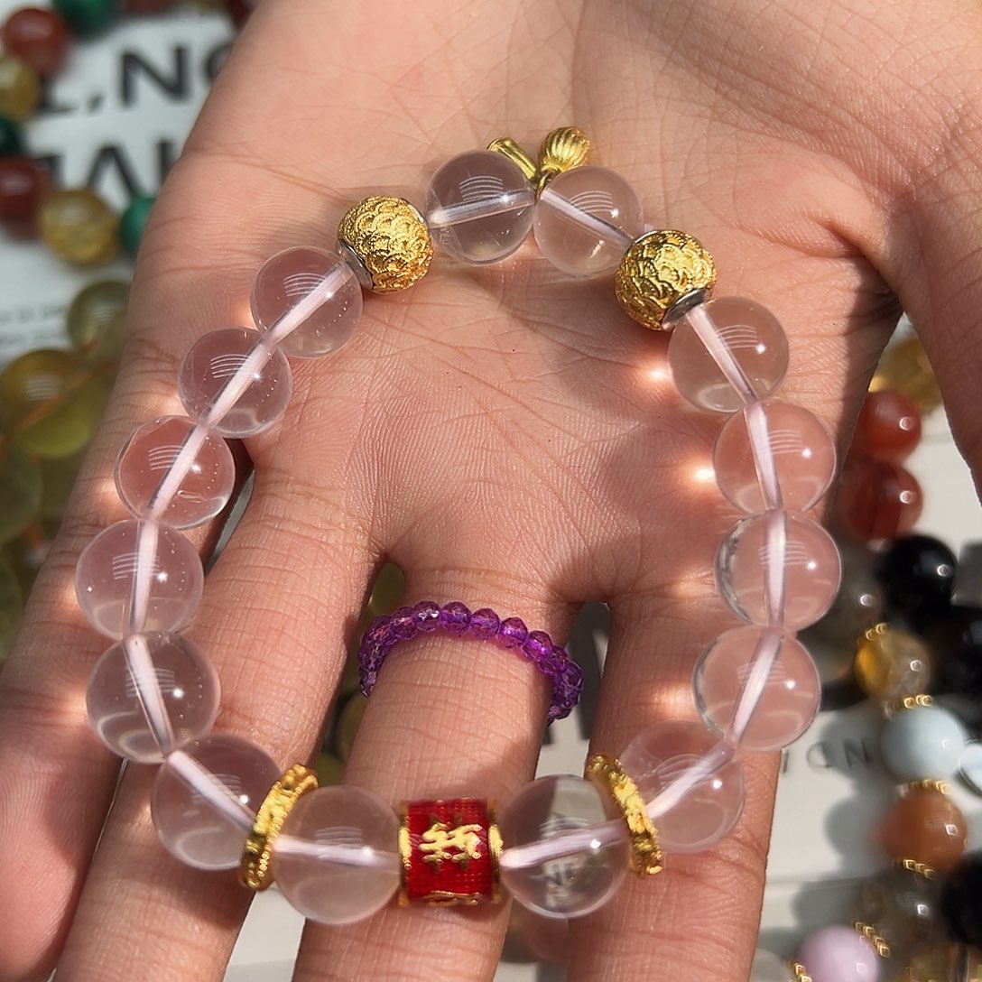 水晶未镶嵌手链水晶手串