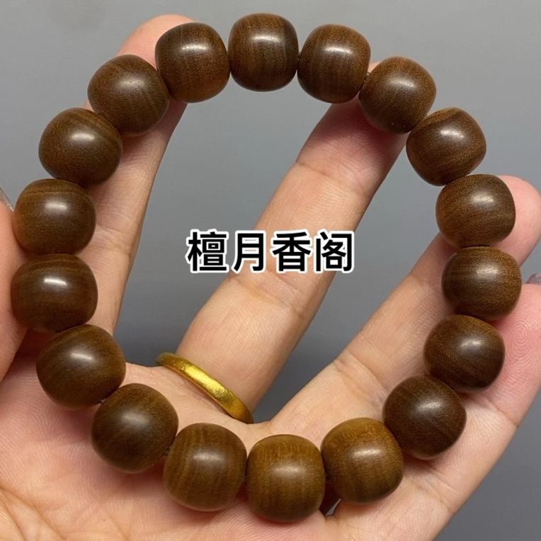 印度正区老山檀手串横纹沉水老型11/12mm（新号福利）