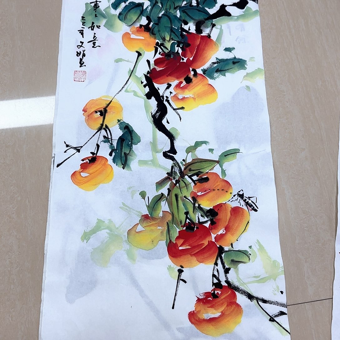 国画国画作品展。国画