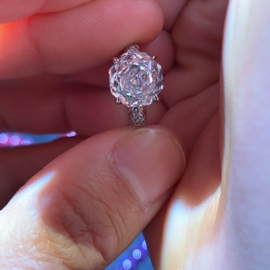 红宝石戒指银S925镶嵌