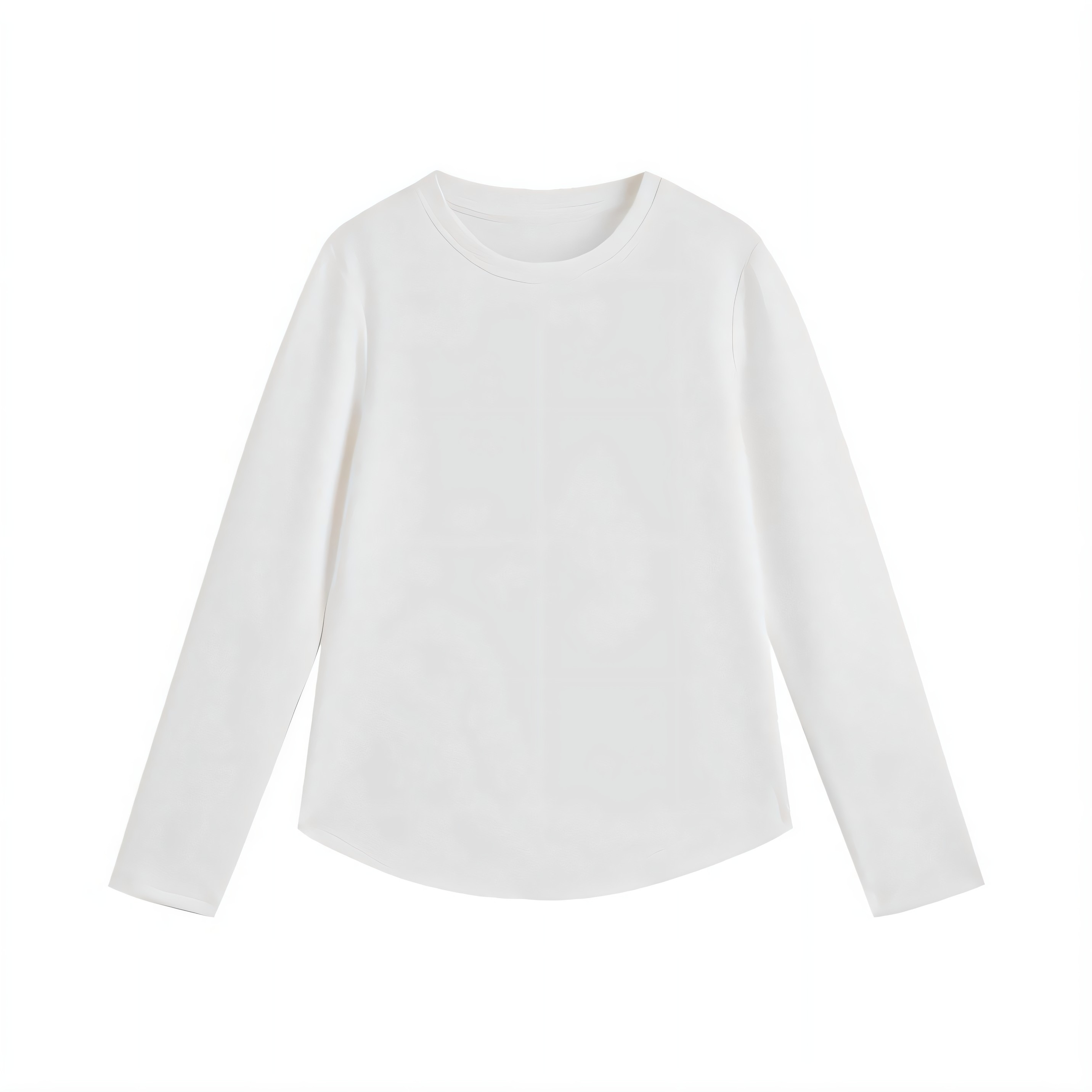 胶原蛋白奥地利进口兰精超细旦莫代尔柔润圆弧形设计感长袖T恤