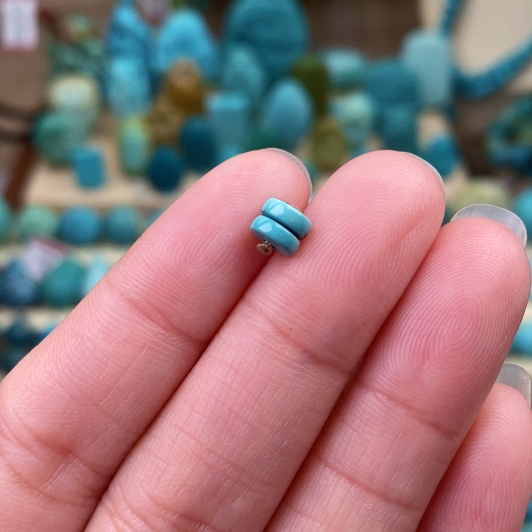 绿松石珠宝奇石未镶嵌5.2mm