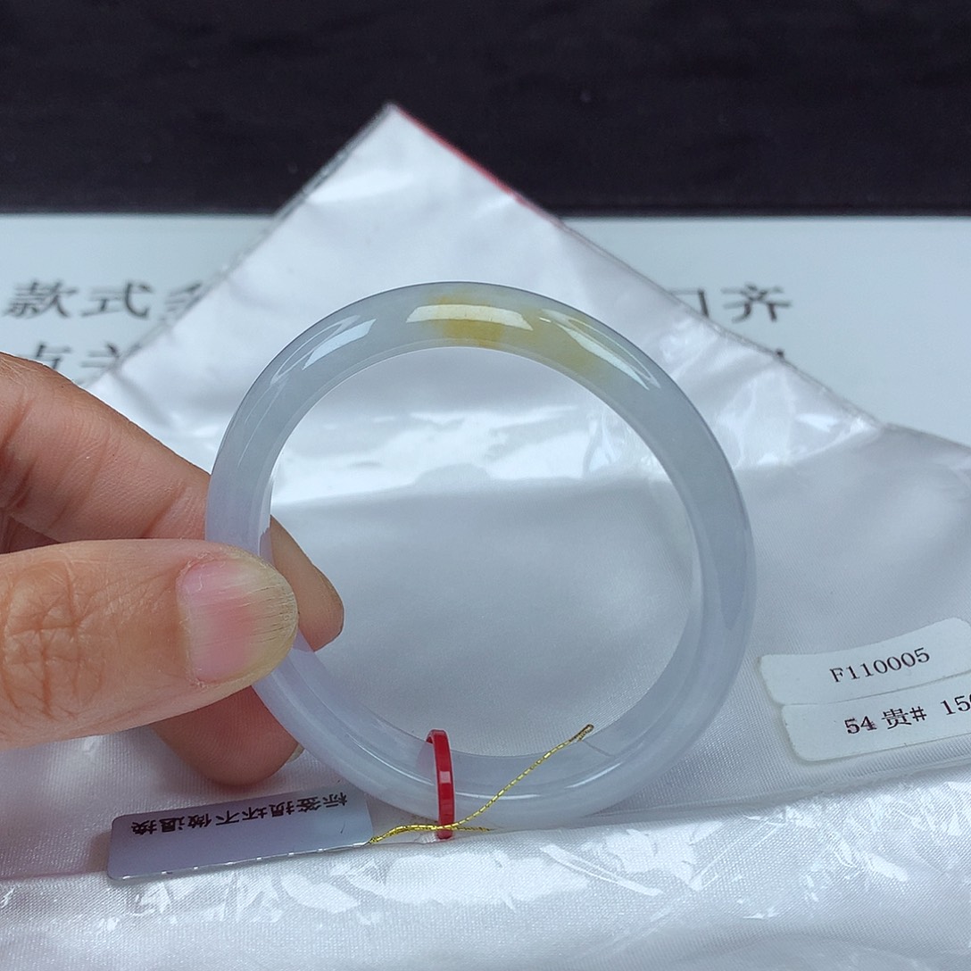 翡翠手镯未镶嵌54贵0005