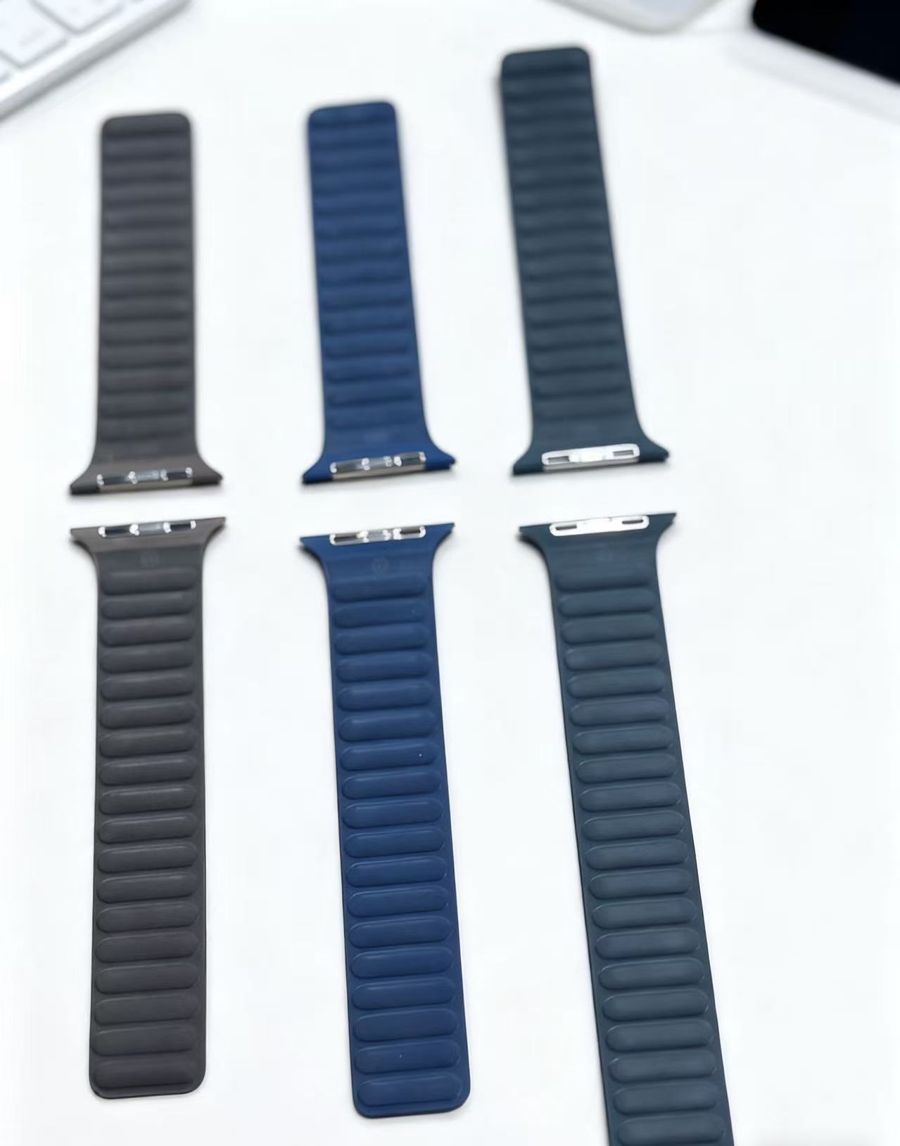 99新 Apple/苹果 原装斜纹精织磁力链式表带23款散装正品