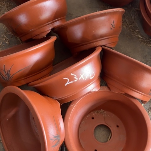 紫砂花盆100-7。100-7