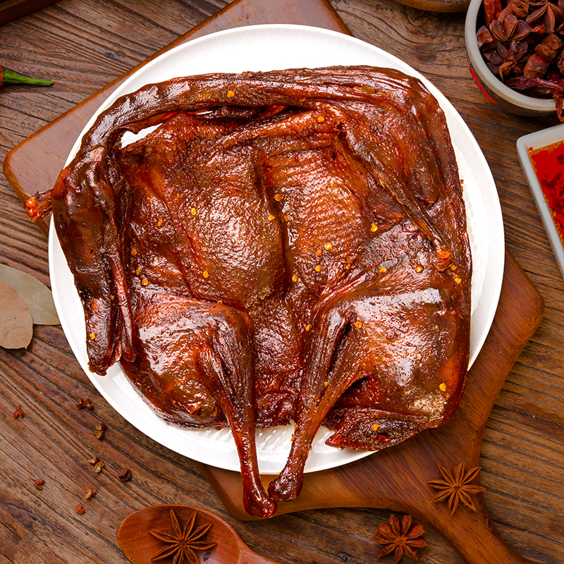 [卤励吧]湖南特产手撕炭烤新鲜麻香味解馋酱板鸭休闲解馋小零食