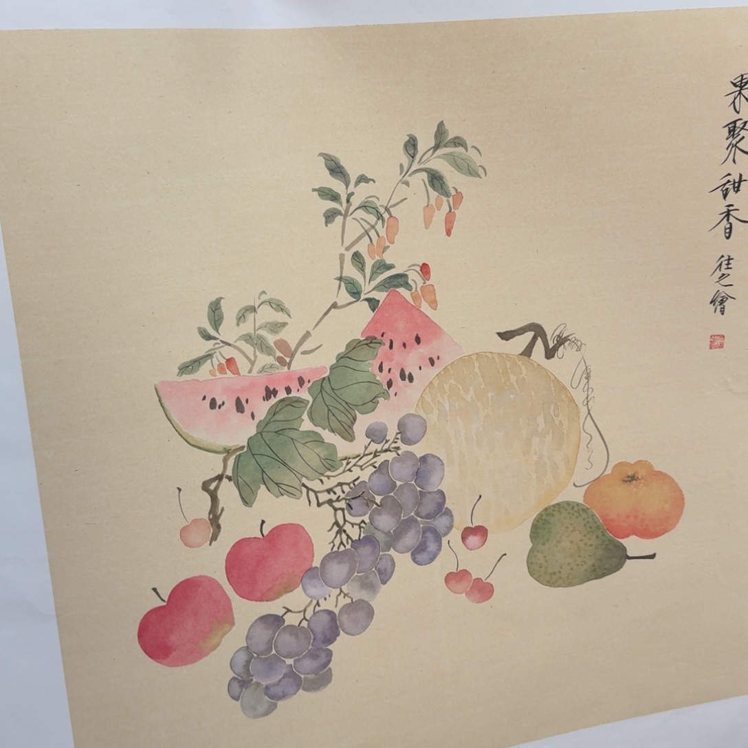 国画国画作品山水花鸟纯手绘