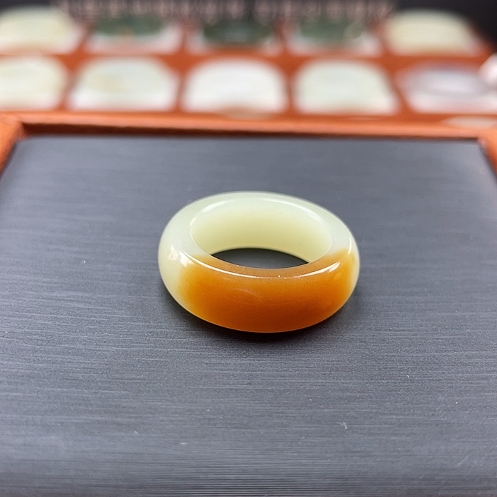 和田玉戒圈未镶嵌新疆金山糖白