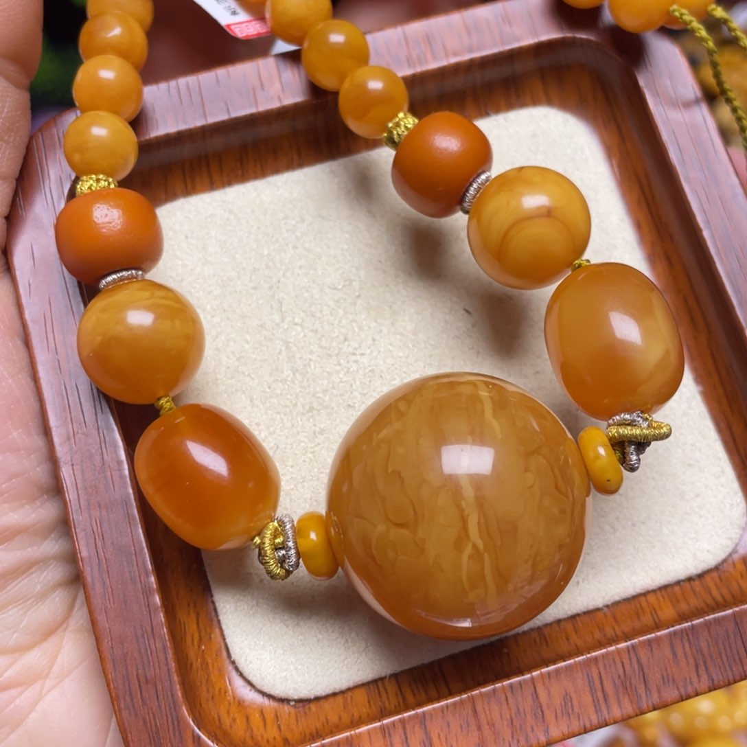 蜜蜡颈饰未镶嵌项链