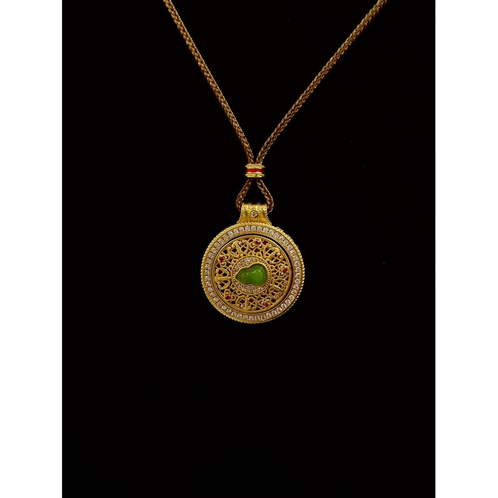 合金布艺项链 25S 葫芦 罗盘 项链 KK220