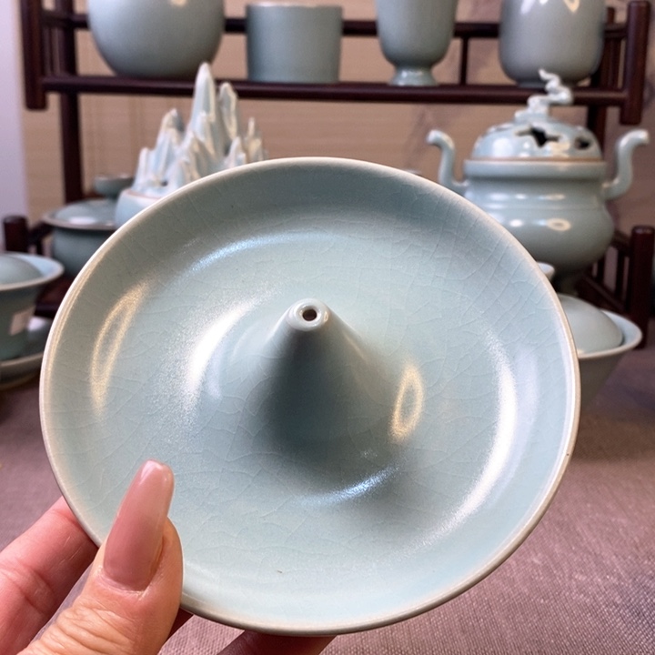 原产地汝瓷香插一微