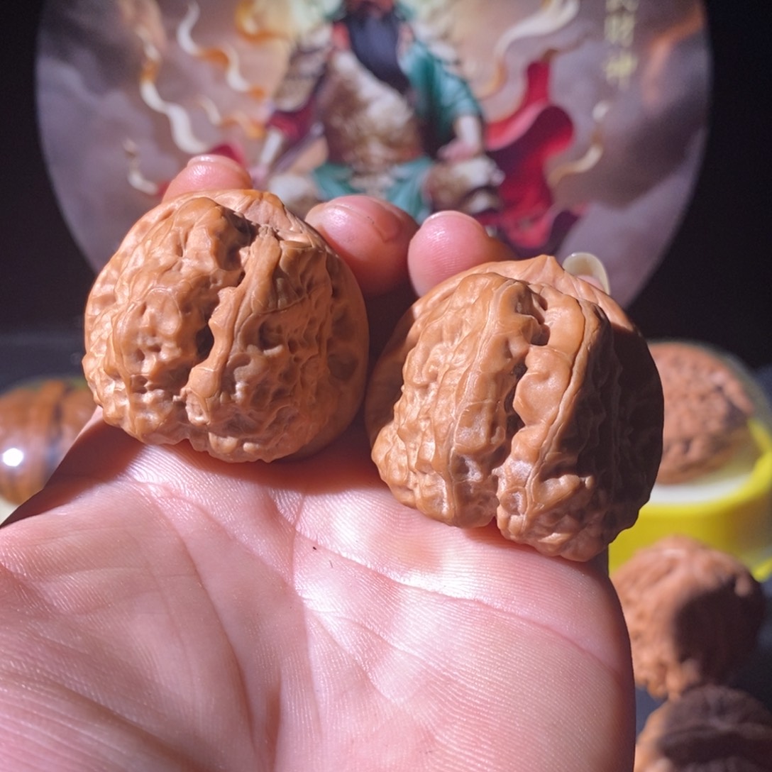 吊坠文玩核桃明*@39蛤蟆头