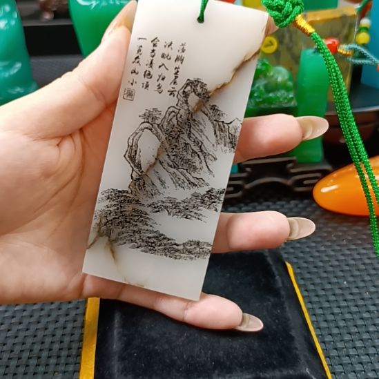寿山石印石书签章