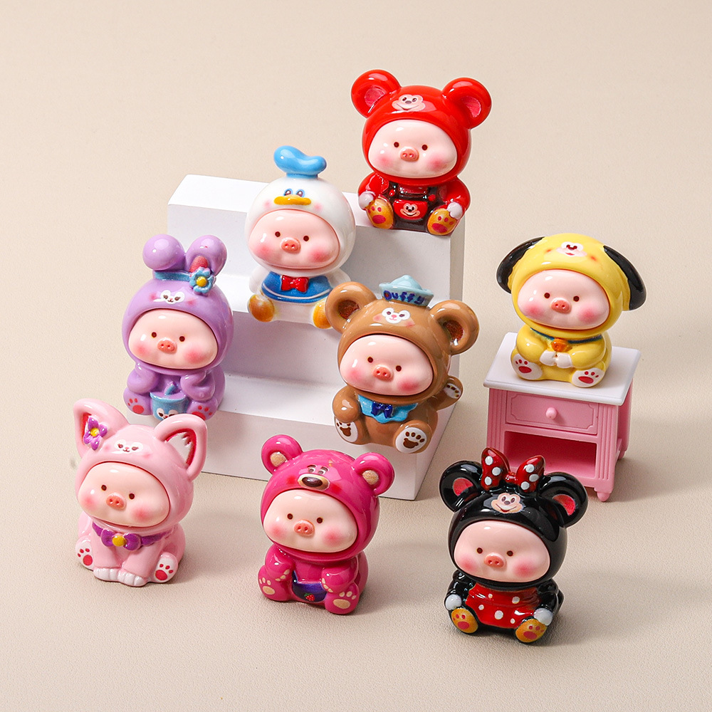 【迪迪小猪】创意网红少女心可爱立体树脂工艺摆件