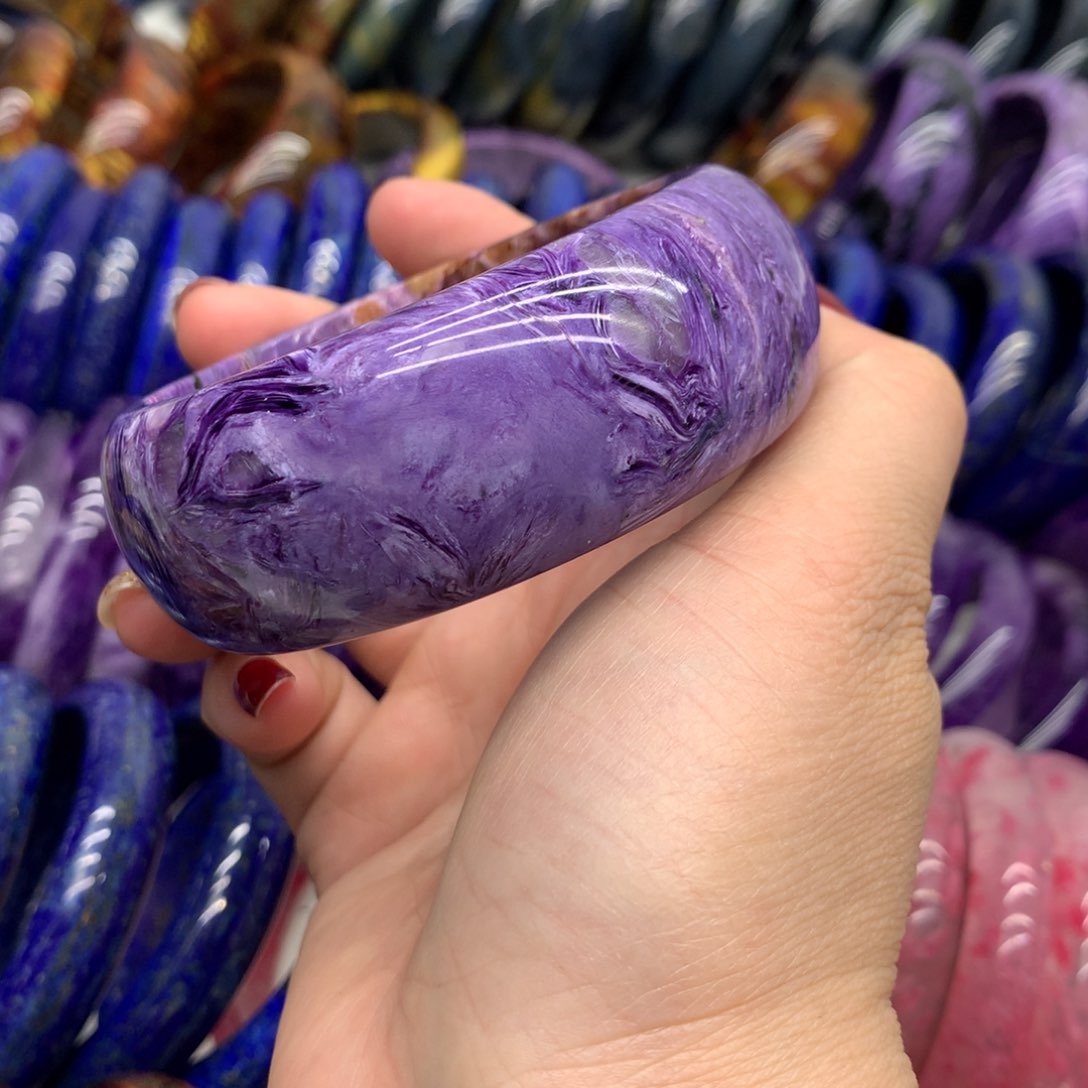 查罗石（紫龙晶）手镯未镶嵌