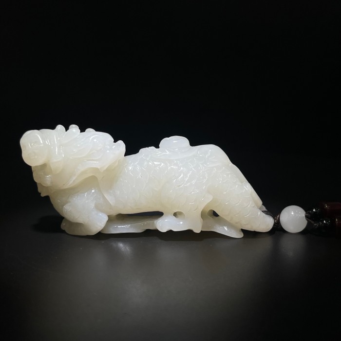 《清代》和田玉麒麟送子 山东国营文物商店 25053000632-10756