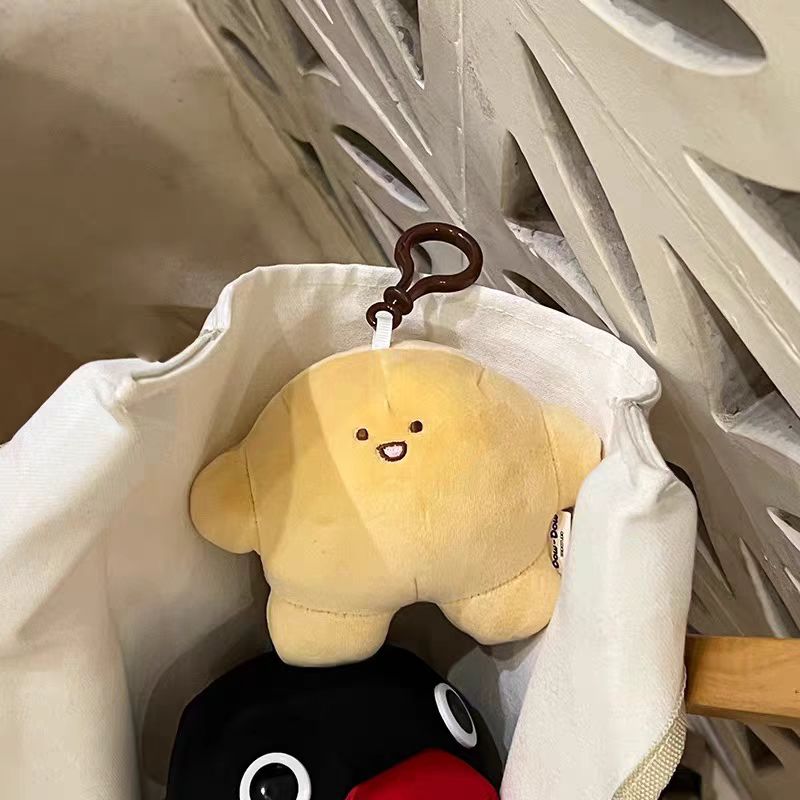 新品ins软萌可爱毛绒面团包包女包手提斜挎包挂件
