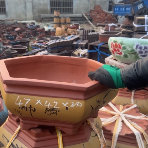 红陶紫砂花盆盆景盆栽