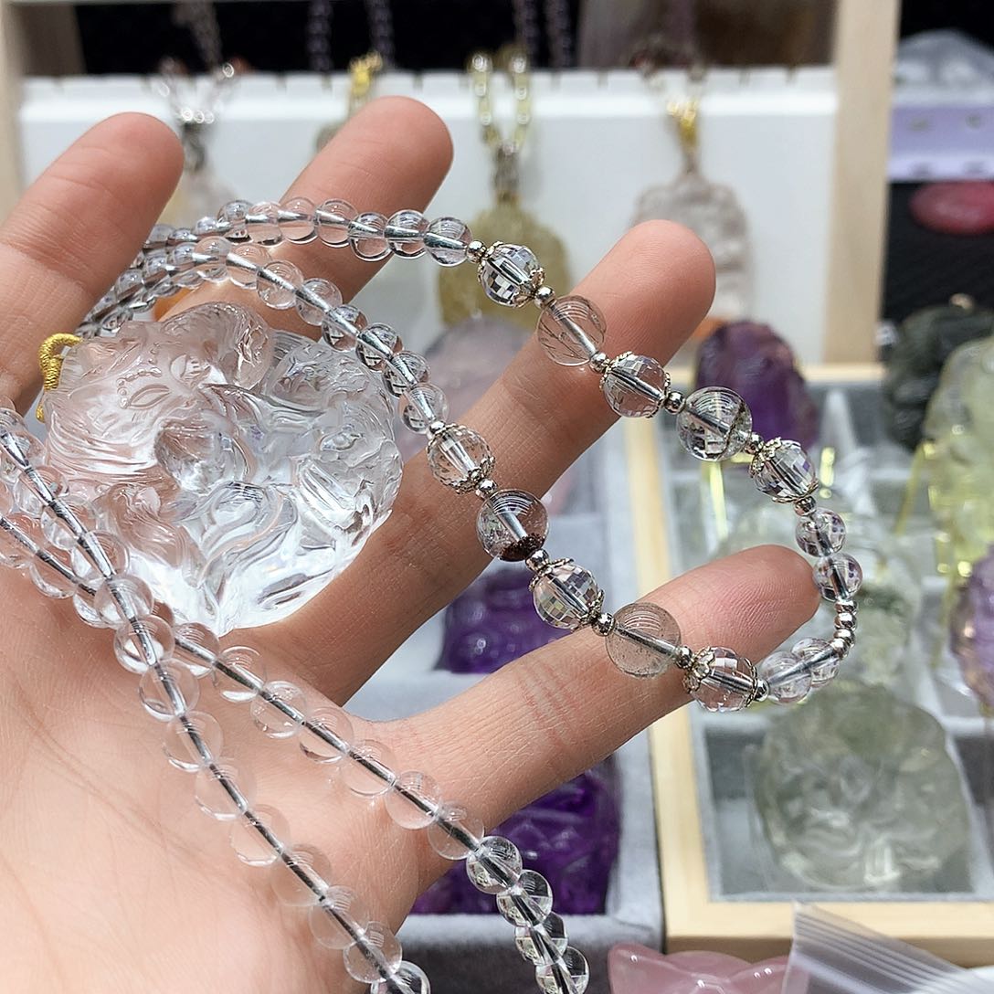 水晶颈饰未镶嵌吊坠