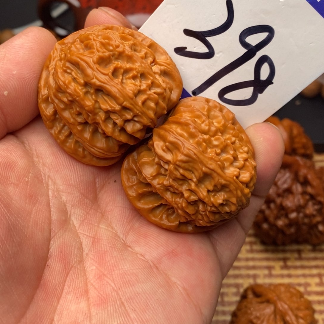 把件文玩核桃白狮子40尺