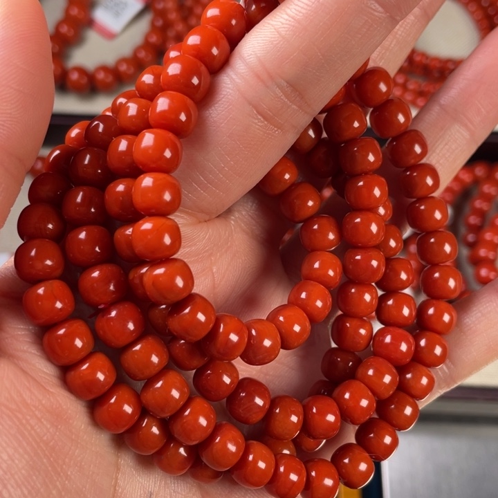 南红玛瑙手链未镶嵌