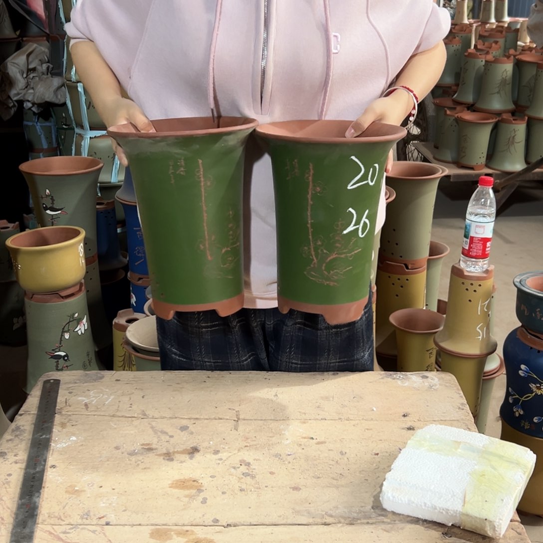 宜兴紫砂精品花盆