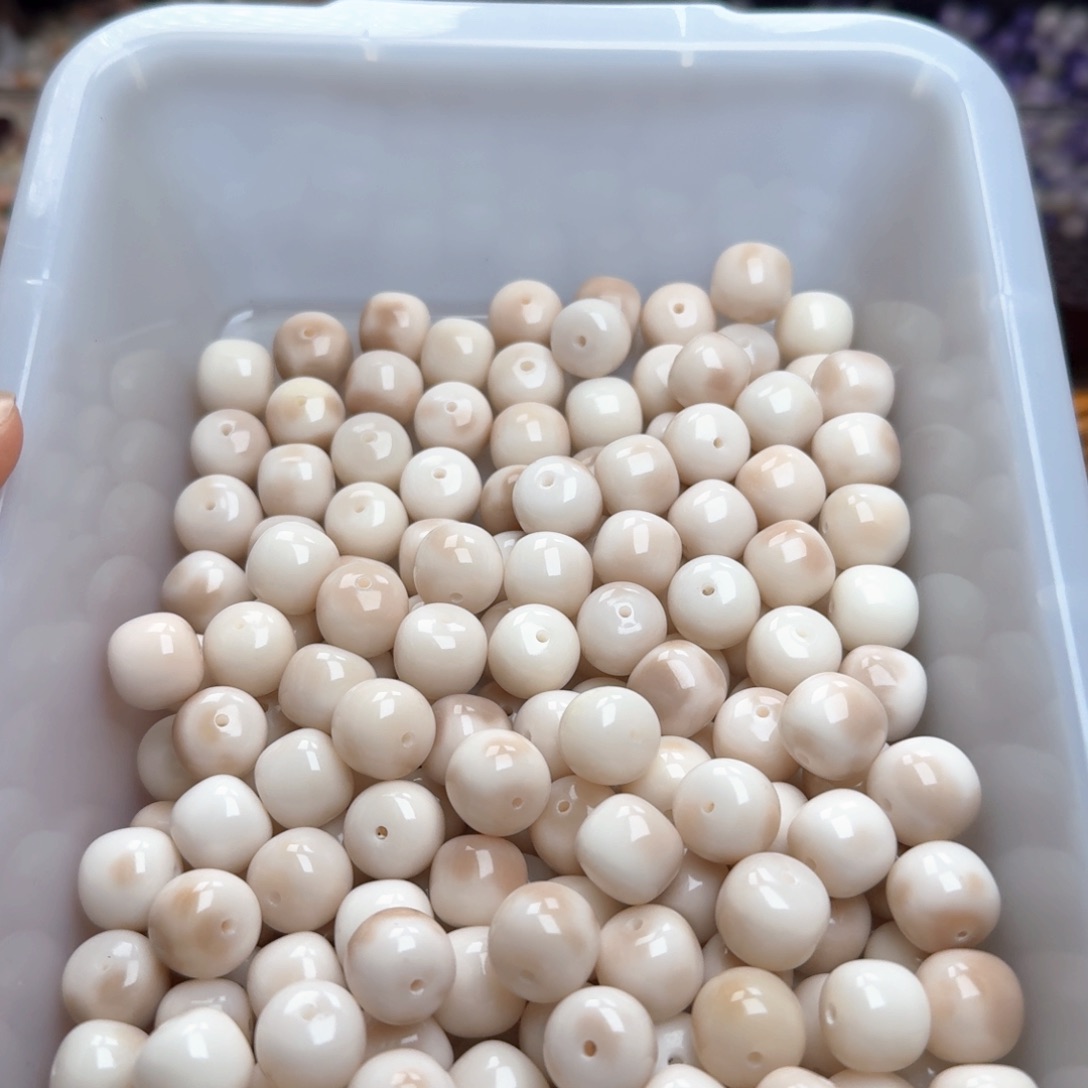 菩提根/象牙果吊坠40颗灰咖花皮13桶