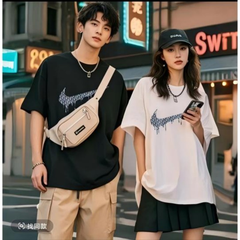 2025新款夏季男女 同款小清新圆领短袖168