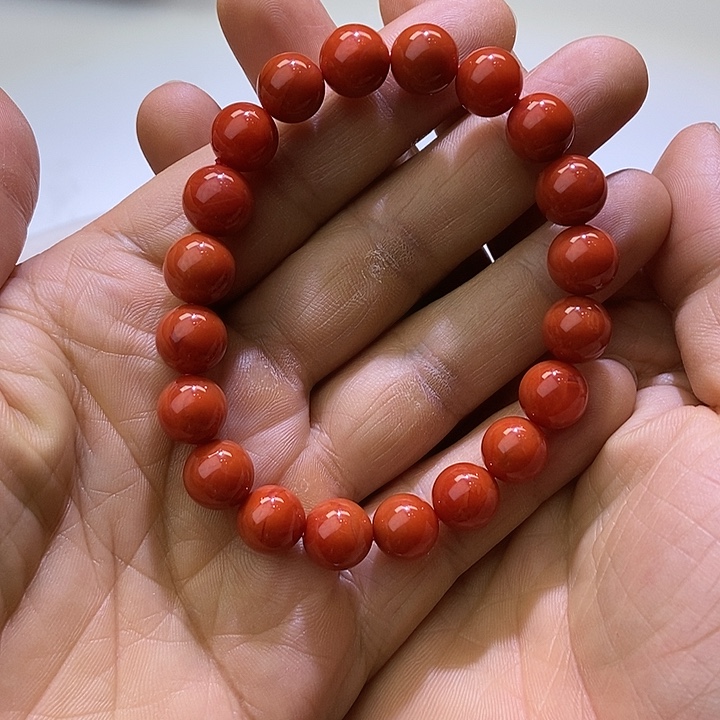南红玛瑙未镶嵌手链