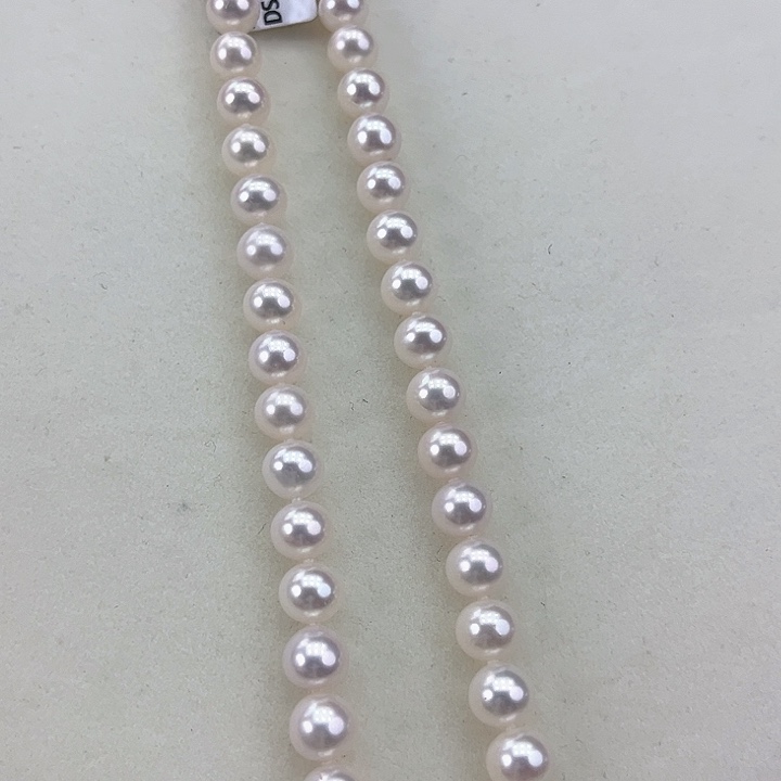 淡水珍珠颈饰银S925镶嵌卡8极光冷白高品孤品