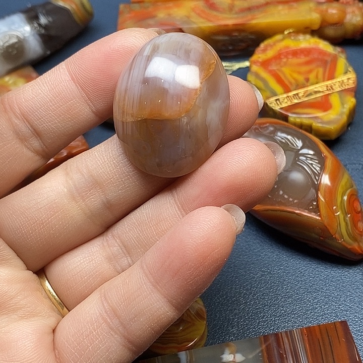 玛瑙/玉髓挂件未镶嵌