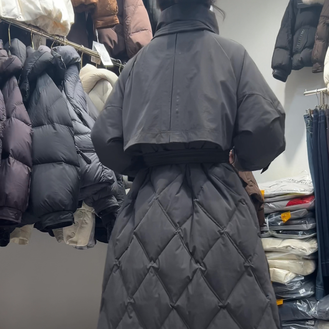 禾与熙//【暖暖】 韩系时尚保暖长款羽绒服