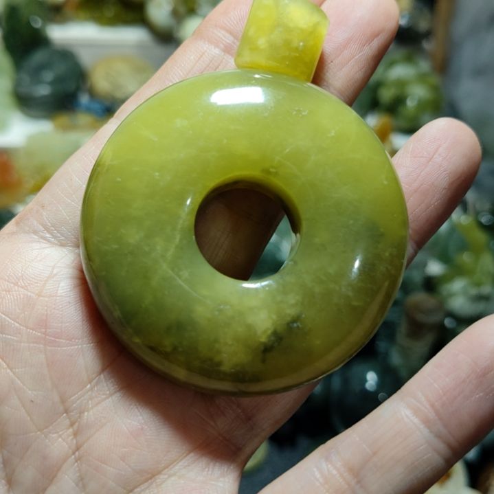 岫玉平安扣未镶嵌