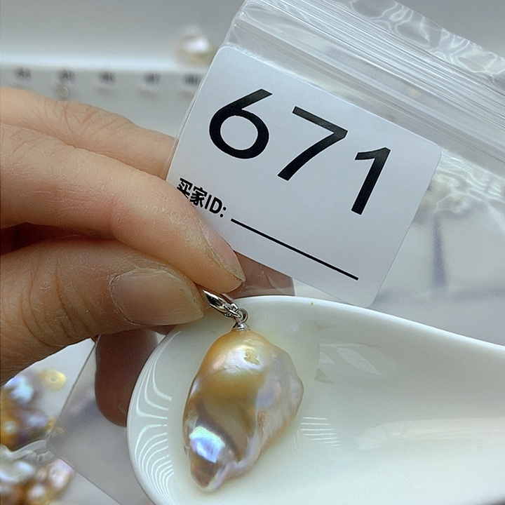 淡水珍珠颈饰银S925镶嵌