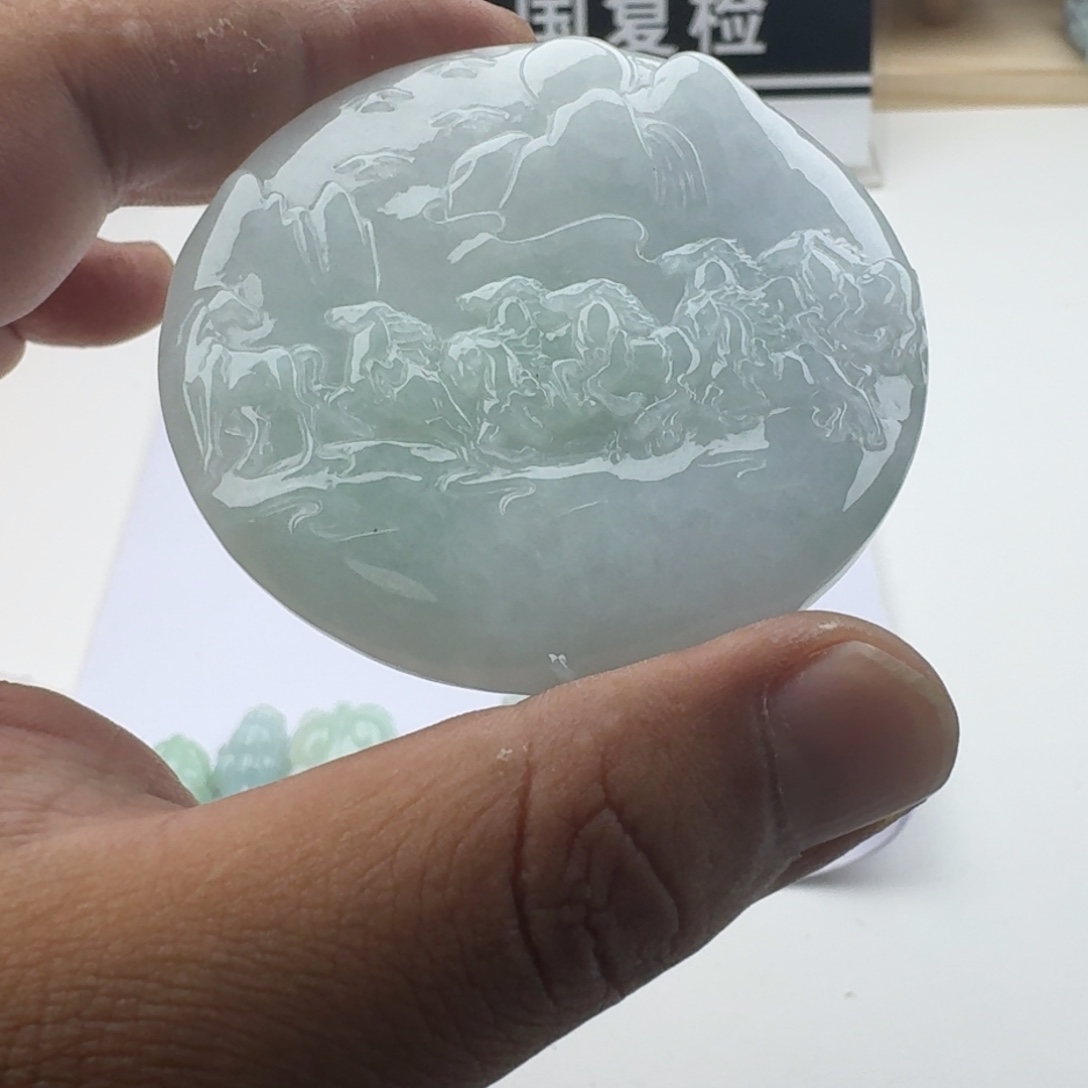 颈饰未镶嵌翡翠天然缅甸A货翡翠