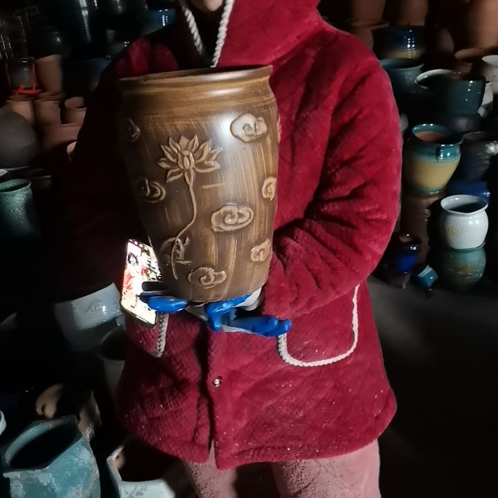 红陶口20高30一个盆