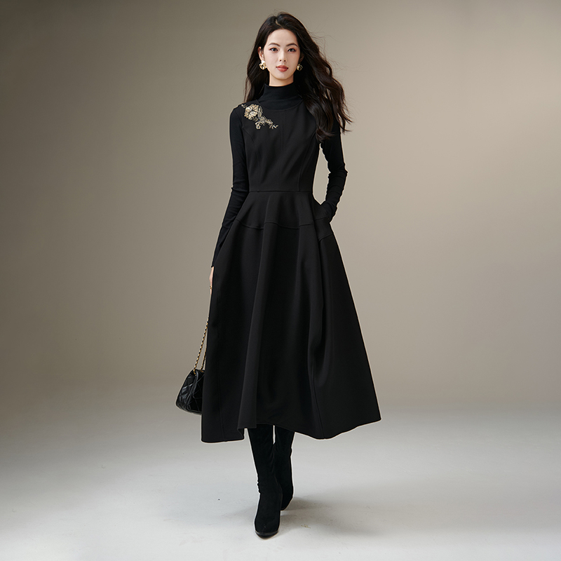 【新品】2025裙子百搭洋气无袖连衣裙25081216