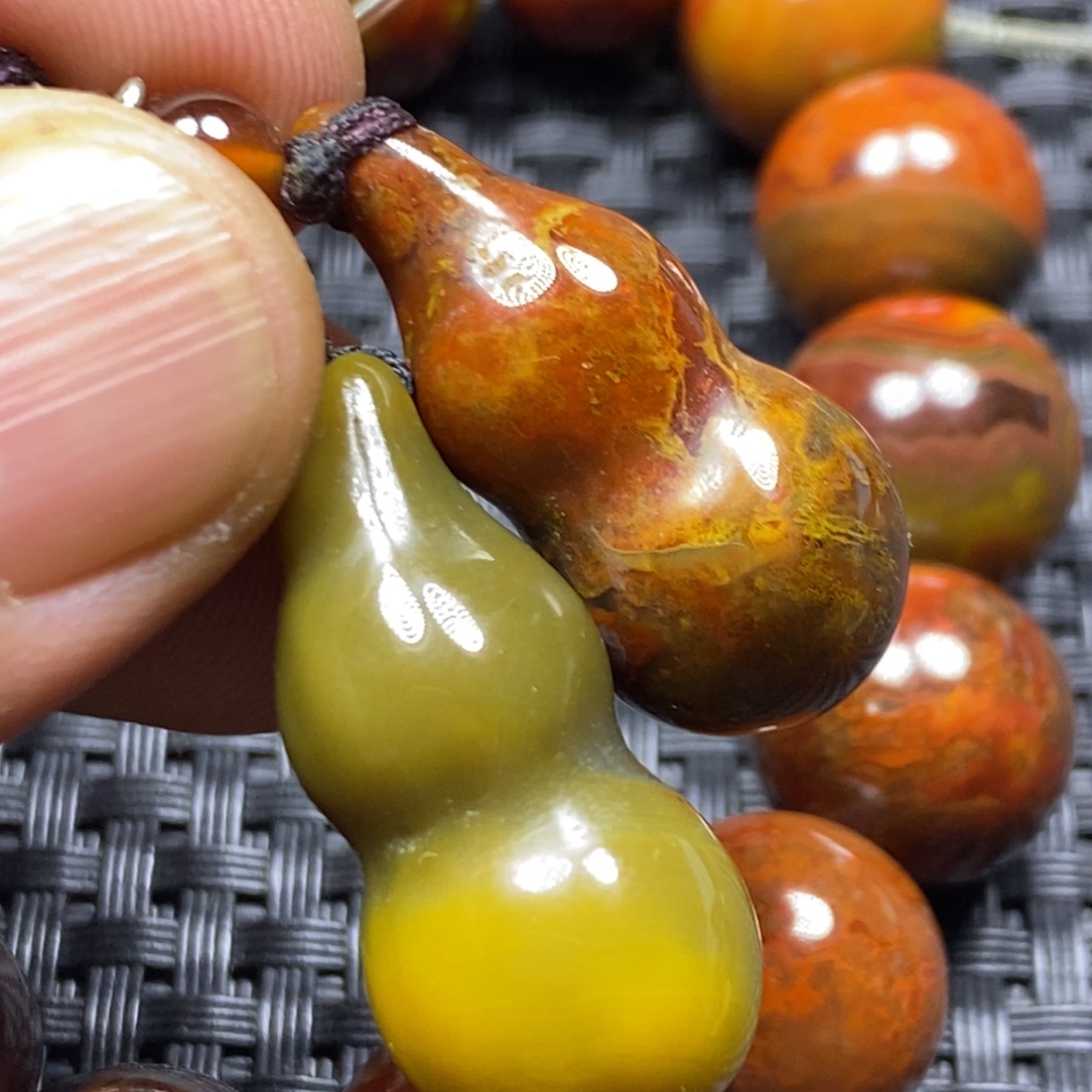 挣***猬玛瑙/玉髓未镶嵌颈饰