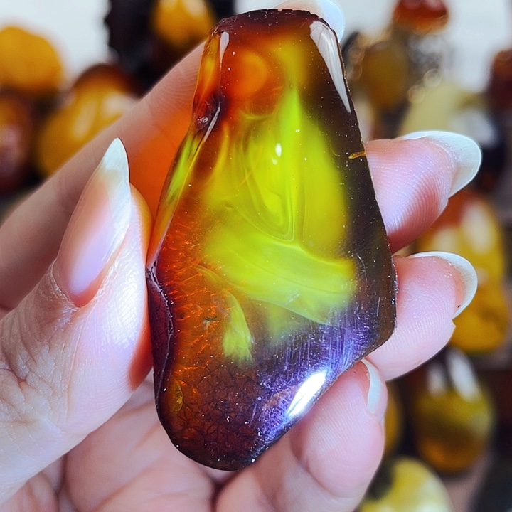 琥珀颈饰未镶嵌吊坠